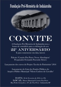 Convite 22º Aniversário FPMI