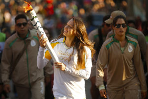 Passagem do revezamento da Tocha Olímpica em Tubarão (SC) no último dia 10. Foto: Rio 2016 – André Mourão.