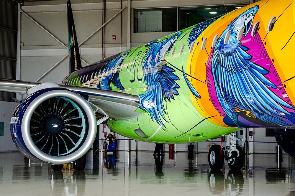 Azul participa do International Brazil Air Show e expõe aeronave com  pintura especial – Avião Revue